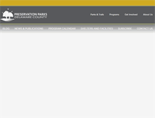 Tablet Screenshot of preservationparks.com